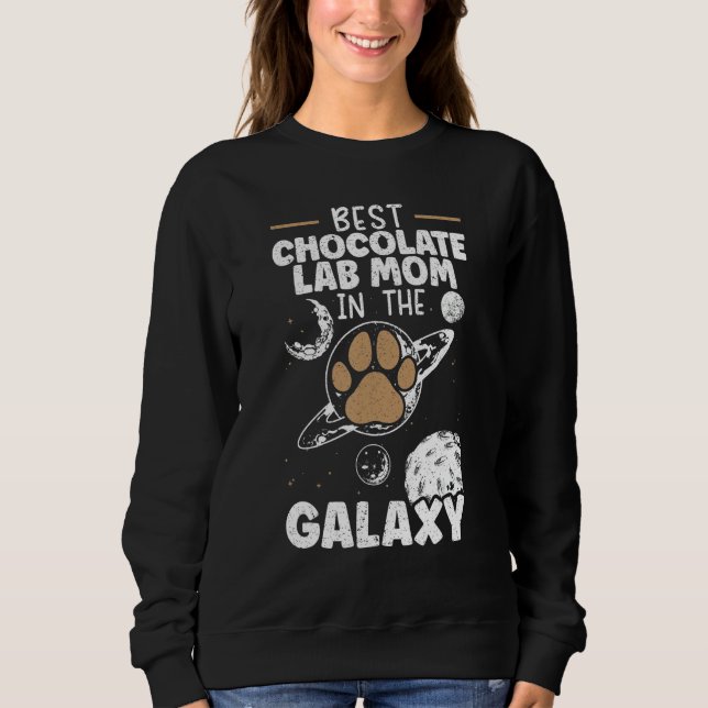 Moletom Mãe de Cachorro Lab Chocolate Retriever Cachorro L (Frente)