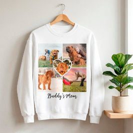 Moletom Mãe de Cachorro Personalizado Colagem de 5 Fotos e