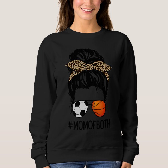Moletom Mãe De Futebol E Basquete Mãe, Mo. (Frente)