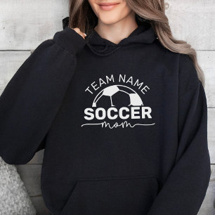 Moletom Mãe de Futebol Negro Personalizado