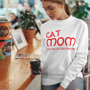 Moletom Mãe de Gato Amante de Animais de Estimação Citação