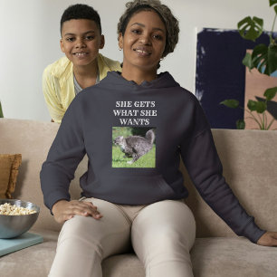 Moletom Mãe de Gato Foto e Texto Personalizados de Estimaç