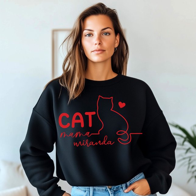 Moletom Mãe de Gato Simples e Dia das Mães de Pata de Gato (Criador carregado)