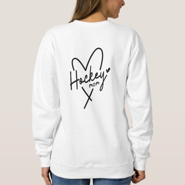 Moletom Mãe de Hockey Fofa (Verso)
