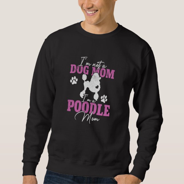 Moletom Mãe de Poodle Mulheres Dono de Cachorro Poodle Mãe (Frente)