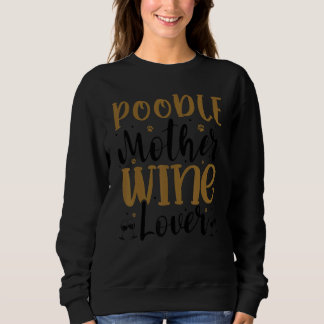 Moletom Mãe de Poodle Vinho