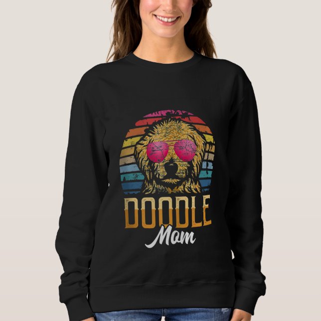 Moletom Mãe de rabisco ouro - Goldendoodle Mãe Goldendoodl (Frente)