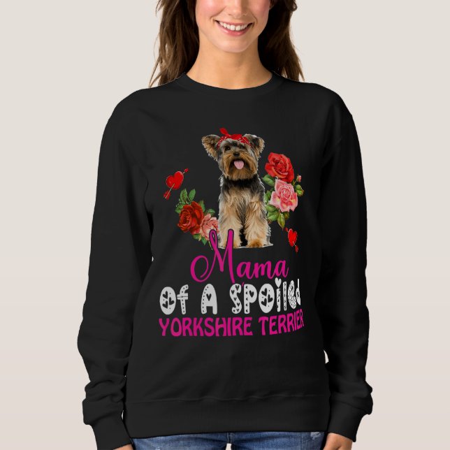 Moletom Mãe De Um Arco De Cachorro Cute De Yorkshire Morto (Frente)