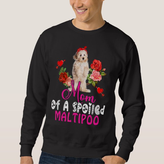 Moletom Mãe De Um Arco Maltipoo Cute Maltipoo (Frente)