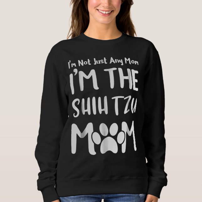 Moletom Mãe Dia A Mamãe Shih Tzu Mãe Bonita (Frente)