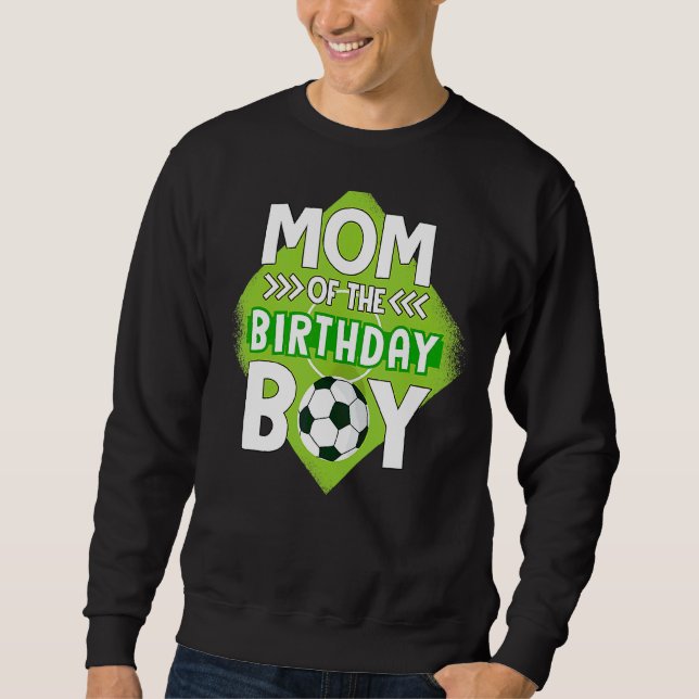 Moletom Mãe Do Aniversário De Futebol Mãe Para O Aniversár (Frente)