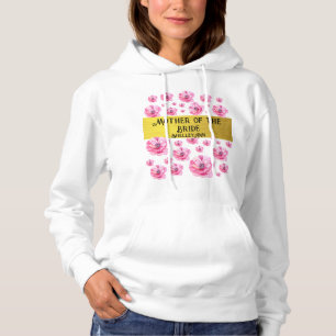 Moletom Mãe do Noivo Personalizável Flor Dourada e Rosa