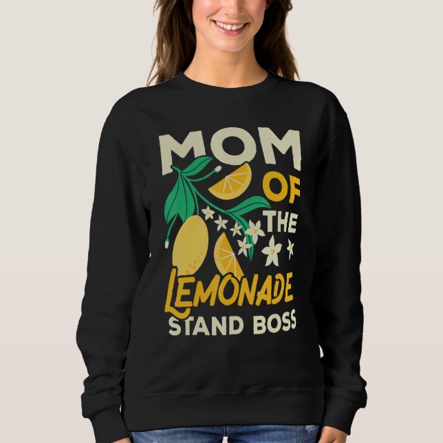 Moletom Mãe Do Patrão Da Barraquinha De Limonada   Fruta B (Frente)