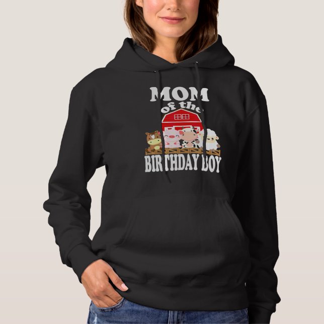 Moletom Mãe Dos Bichos De Criança De Aniversário Parte Do  (Frente)
