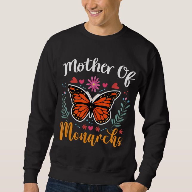 Moletom Mãe dos Monarcas - Butterfl Monarca Dia de as mães (Frente)