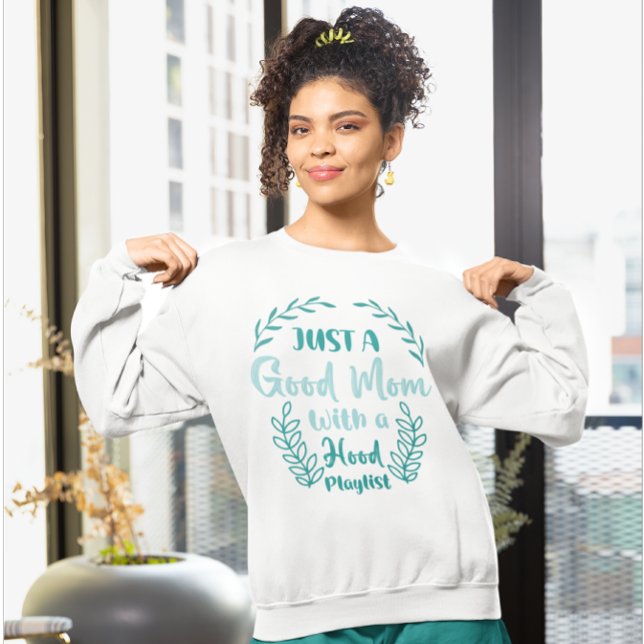 Moletom Mãe engraçada cita capuzes sarcásticas mulheres es (Joke mom quote trendy, modern typography gift idea. )