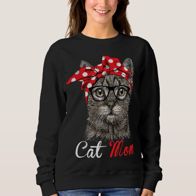 Moletom Mãe Gata Engraçada para Adolescentes de Gato - Pre (Frente)