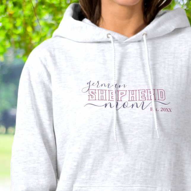 Moletom Mãe german shepherd com Ano (Criador carregado)
