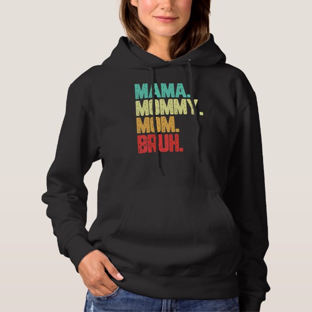 Moletom Mãe Mamãe Bruh Boy Mãe Vintage (Frente)
