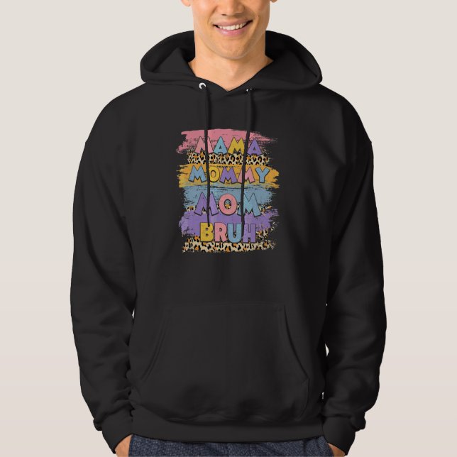 Moletom Mãe Mamãe Bruh Leopardo Boho Feliz Dia das Mães (Frente)