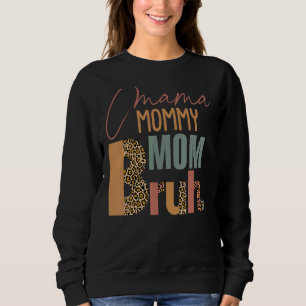 Moletom Mãe Mamãe Mãe Bruh Leopardo Dia de as mães Mulhere