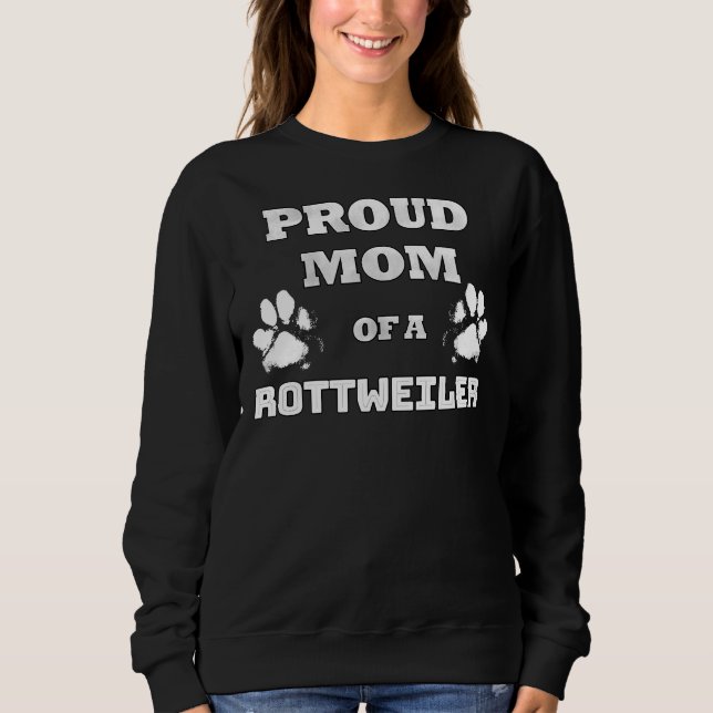 Moletom Mãe Orgulhosa De Um Rottweiler (Frente)