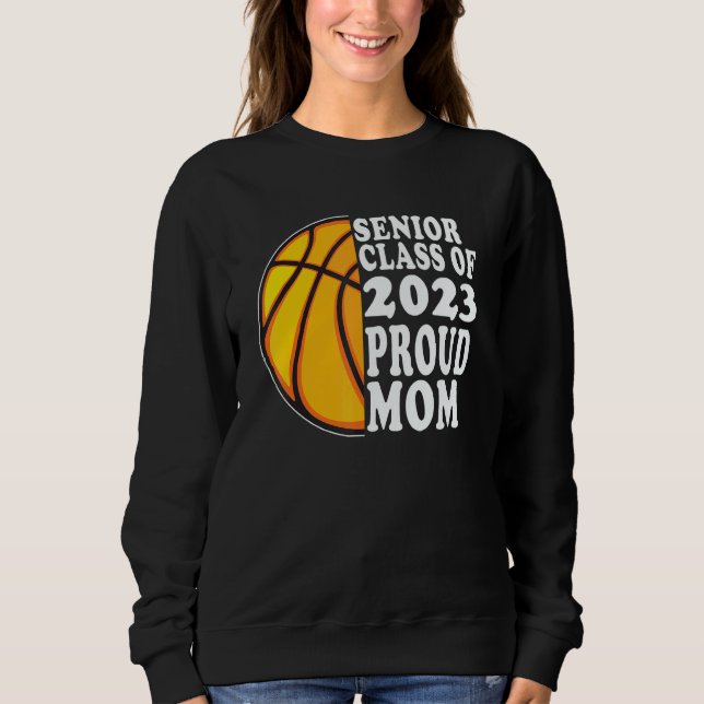 Moletom Mãe Orgulhosa De Um Veterano De Basquete 2023  For (Frente)