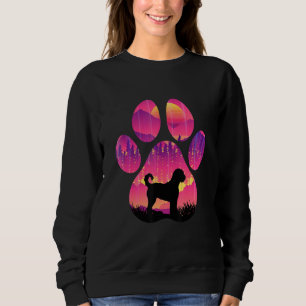 Moletom Mãe Pata Labradoodle Pai Cachorro Mulheres Homens