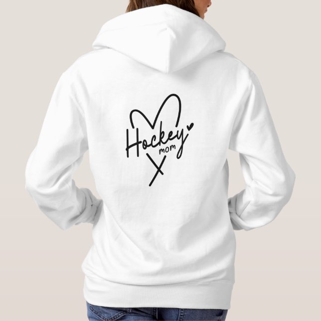 Moletom Mãe personalizada de Hockey de Amor (Verso)