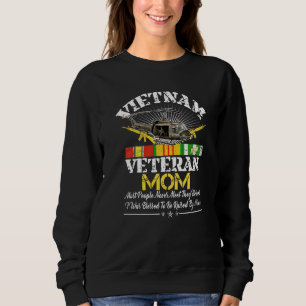 Moletom Mãe Veterana Do Vietnã Criada Pelo Meu Herói Milit