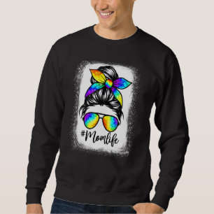 Moletom Mãe Vida Má Cabelo Roupa Tie Dye Dia de as mães