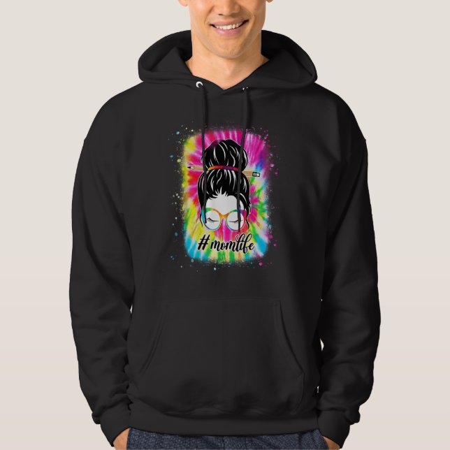 Moletom Mãe Vida Má Dia de as mães de Cabelo Maluco Mulher (Frente)