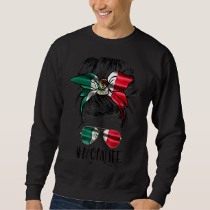 Moletom Mãe Vida Mensagem Bun Mexicano Bandeira Motheru201