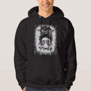 Moletom Mãe Vida Pink Leopard Mensageiro Mães Sangradas D