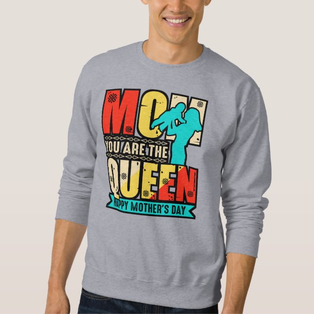 Moletom Mãe, Você É A Rainha-67761 Hoodie (Frente)
