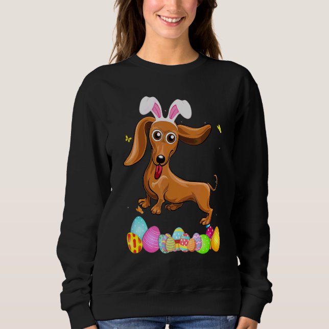 Moletom Mães Cachorros Mamãe Apresenta Óculos De Dachshund (Frente)