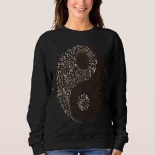 Moletom Maghrebi Árabe Caligrafia Andalosa Yin Yang Tao