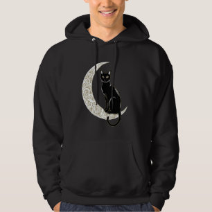 Moletom Magia de Moon Crescente Gato Negro