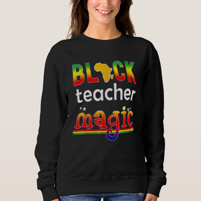 Moletom Magia de Professores Negros História Afro-American (Frente)