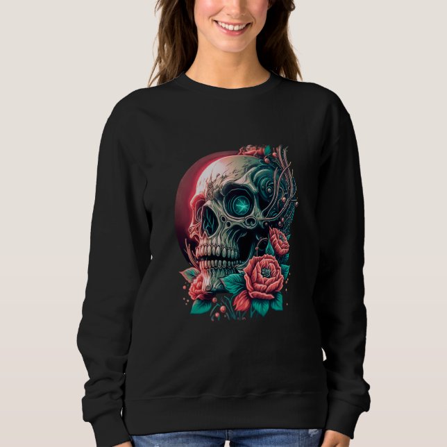 Moletom Magic Skull Edgy Aesthetic Streetwear (Frente)