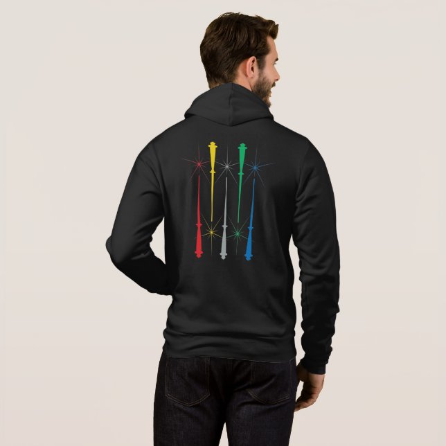 Moletom Magic Wands Unisex Zip Hoodie (Parte Traseira Completa)
