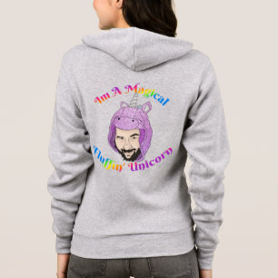 Moletom Magnético F'in Unicorn Bella+Canvas Cheio-Zip Hoo
