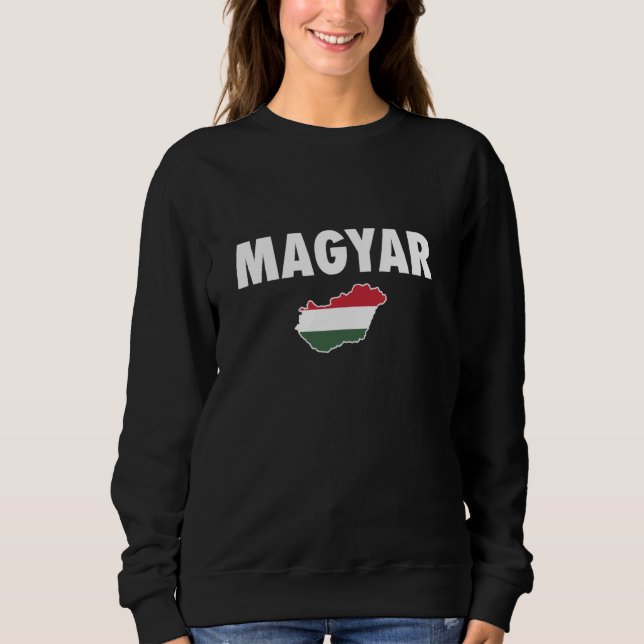 Moletom Magyar Hungary Mapa Bandeira Húngara (Frente)
