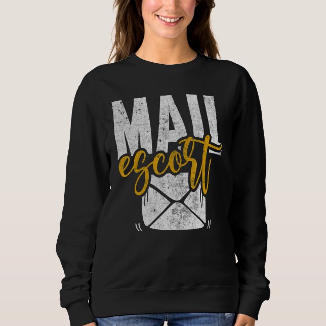 Moletom Mail Escort Postal Worker EUA Posto Mailman Mail C (Frente)