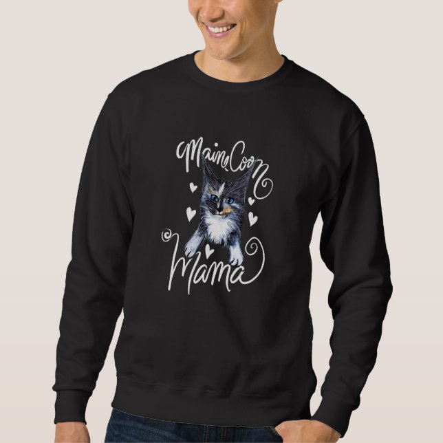 Moletom Maine Coon Mamãe Calico Diluto Fofo (Frente)