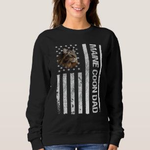Moletom Maine Coon Pai Americano Bandeira Funny Maine Coon