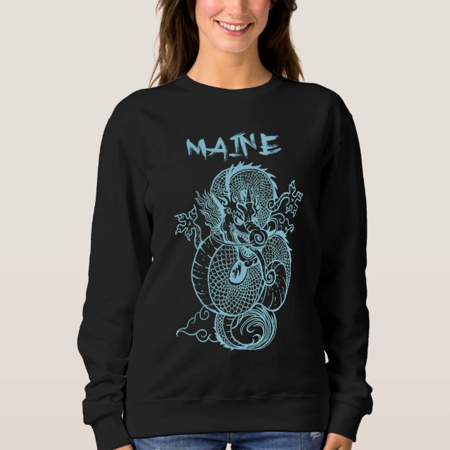 Moletom Maine Japonês Dragon (Frente)