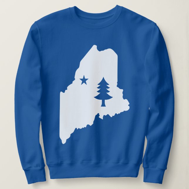 Moletom Maine State Sweatshirt (Frente do Design)