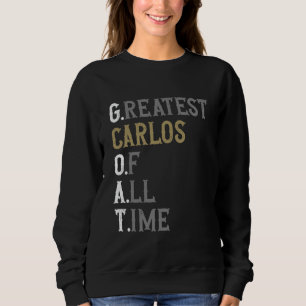 Moletom Maior Carlos de todos os tempos GOAT Carlos