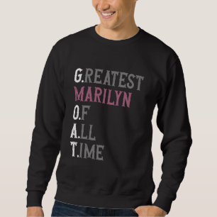 Moletom Maior Marilyn de todos os tempos GOAT Marilyn
